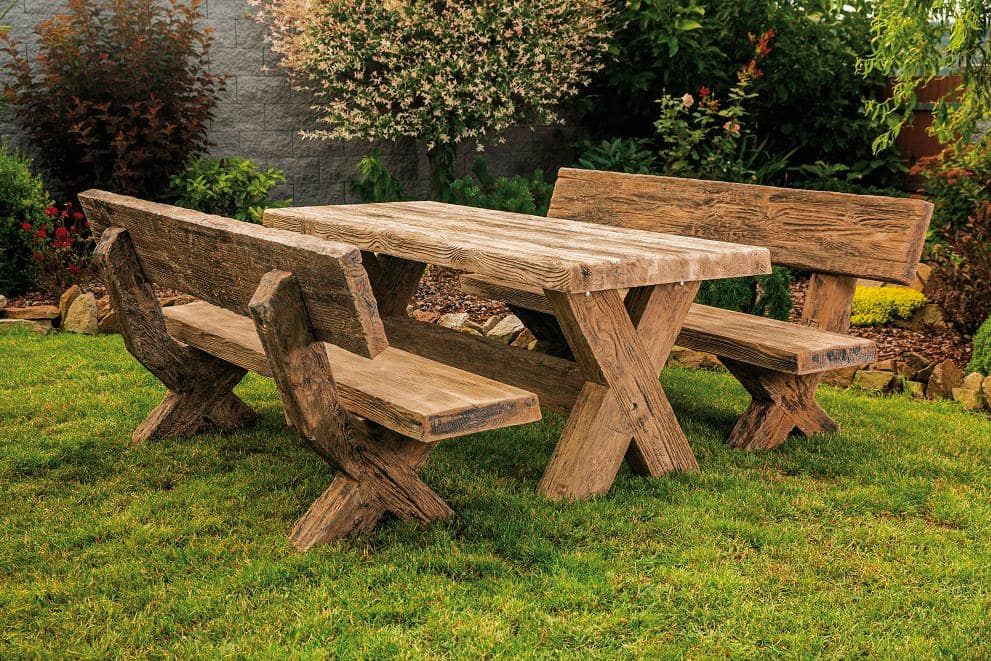 Zahradní betonový nábytek